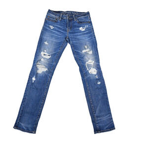 American Eagle Jeans Mens 29X32 (29x30 Meas) Skinny Blue Denim